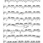 „13. Präludium aus der »Suite für Violoncello«, BWV 1007 von Johann Sebastian Bach, Bearb.: Volker Luft“. Musiknoten.