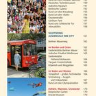 Seite 8, Inhalt. Enthält Sehenswürdigkeiten in Berlin, u.a. Boxhagener Platz, Technikmuseum, Mauergedenkstäten, Tierpark.