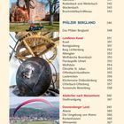 Inhalt mit Seitenzahlen, darunter Sickingensadt Landstuhl, Landstuhler Bruch, Pfälzer Bergland, Landkreis Kusel, Fotos.