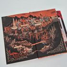 Ein farbenreiches Fantasy-Gemälde mit den Worten "Gnadenturm", "Kuratenkloster" und "Die Unterkruste".