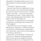 Seite 13 des Buchs "Der Sprechende Einbrecher". Text über Ilse, die Pflanzen gießt und Rudi den Wellensittich füttert.