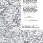 Historische Karte des Grenzverlaufs zwischen Bayern und der ČSSR 1976. Eiserner Vorhang, Straßengrenzübergänge.