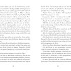 Seitenzahlen: 22 links, 23 rechts. Text über eine Bootsfahrt, Begegnung mit einer Frau, Dialog mit einem Papagei.