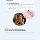 Erzählperspektive: Es gibt drei Perspektiven. Ich-Erzähler, allwissender Erzähler, personaler Erzähler. Bild: Elfenfrau mit Sprechblase.