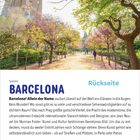 **Vorderseite:** 10 April, Samstag. BARCELONA.  
**Rückseite:** Spanien BARCELONA. Kunst und Kultur prägen Barcelonas Bild.  
**Highlight:** MARCO POLO Top-Highlight.