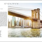 New York City - USA: Schnittpunkt der Kulturen. Koordinaten: 40° 42' N, 74° 0' W. Brooklyn Bridge und Skyline bei Sonnenlicht.