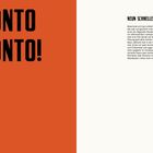 Links auf orange steht "PRONTO PRONTO!". Rechts ein Rezept für schnelle Mahlzeiten mit Zutatenempfehlungen.