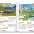 Highlight-Touren: Quelltuff-Naturlehrpfad, Blumlehrpfad Faschina, Breithornhütte, Rund um die Rote Wand. Panoramabilder von Alpenlandschaften. 