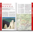 Seite 15: „ZUM HOCHLECKENHAUS • 1574 m“, Routebeschreibungen und Wanderkarte. Links Foto schroffe Felsformation.