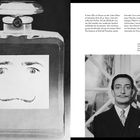 Links: The Essence of Dalí, Hommage an Coco Chanel; unten: Der Künstler Salvador Dalí. Links Flakon mit Augen und Bart.