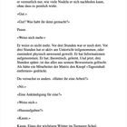 Ein Text beschreibt das Gedankenverhalten eines Teenagers beim Kauen, seine Vergesslichkeit und alltägliche Schulfragen.