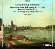 Georg Philipp Telemann (1681-1767): Kantaten - Französischer Jahrgang 1714/1715 Vol.1, 2 CDs