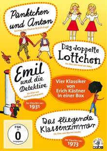 Erich Kästner Box - Die vier großen Klassiker, 4 DVDs