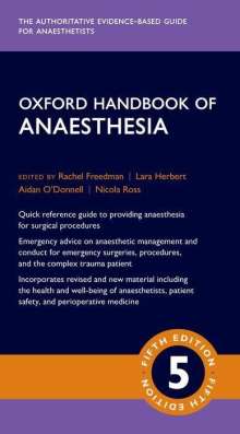 Rachel Freedman: Oxford Handbook of Anaesthesia, Buch