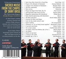 University Singers - Sacred Music from the Chapel of Saint Basil, CD
