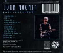 John Mooney: Late Last Night, CD