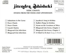 Jitendra Abhisheki: Hymns F.Vedas/Ind.Vokal, CD