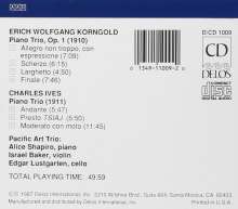 Erich Wolfgang Korngold (1897-1957): Klaviertrio op.1, CD