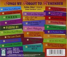 John Aler - Songs we forgot to remember, CD