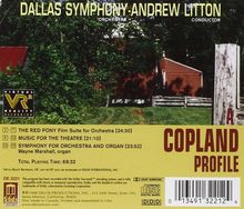 Aaron Copland (1900-1990): Symphonie für Orgel &amp; Orchester, CD