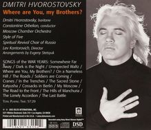 Dmitri Hvorostovsky - Where are You, my Brothers?, CD
