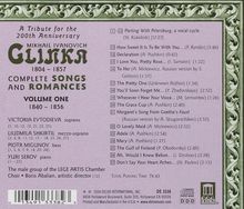 Michael Glinka (1804-1857): Lieder &amp; Romanzen Vol.1, CD