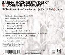 Peter Iljitsch Tschaikowsky (1840-1893): Sämtliche Werke für Violine &amp; Klavier, CD