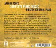 Arthur Foote (1853-1937): Sämtliche Klavierwerke, 3 CDs
