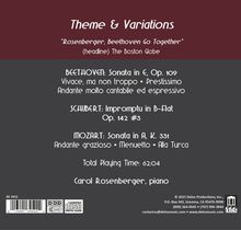 Carol Rosenberger - Theme &amp; Variations, CD