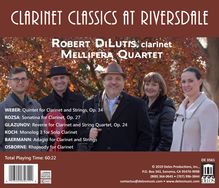 Robert DiLutis - Clarinet Classics At Riversdale, CD
