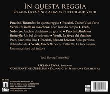 Oksana Dyka - In Questa Reggia, CD