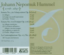 Johann Nepomuk Hummel (1778-1837): Klaviersonaten Nr.4 &amp; 5 (opp.38 &amp; 81), CD