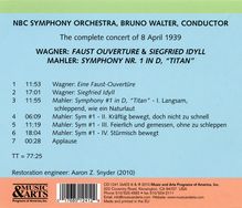 Bruno Walter &amp; das NBC SO - New York Concert 8.4.1939, CD