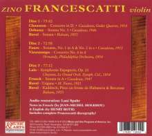Zino Francescatti spielt Violinkonzerte, 3 CDs