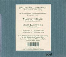 Johann Sebastian Bach (1685-1750): Sonaten für Violine &amp; Cembalo BWV 1014-1019, 2 CDs