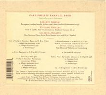 Carl Philipp Emanuel Bach (1714-1788): Gambensonaten Wq.88,136,137, CD