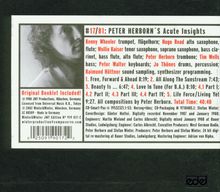 Peter Herborn (geb. 1955): Acute Insights, CD