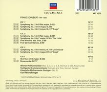 Franz Schubert (1797-1828): Symphonien Nr.2-6,8,9, 4 CDs