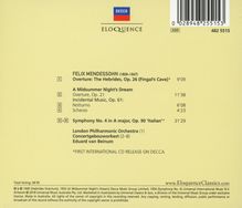 Felix Mendelssohn Bartholdy (1809-1847): Symphonie Nr.4 "Italienische", CD