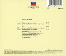 Gustav Mahler (1860-1911): Symphonien Nr.1 &amp; 3, 2 CDs