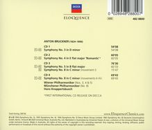 Anton Bruckner (1824-1896): Symphonien Nr.3-5,8, 4 CDs