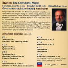 Johannes Brahms (1833-1897): Symphonien Nr.1-4, 8 CDs