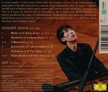 Texte: Fryderyk Chopin mit Auflistung von Musikstücken. Darunter: Eric Lu, Klavier. Kontext: Klavierwettbewerb. Visual: Mann am Klavier.