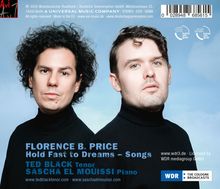 Florence B. Price, Hold Fast to Dreams – Songs. Ted Black, Tenor. Sascha El Mouissi, Piano. Zwei Männer in Rollkragenpullovern.