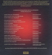 LLANGOLLEN INTERNATIONAL MUSICAL EISTEDDFOD, 9. JULI 1995. Werke von Verdi, Mascagni, Puccini, Rossini. Künstler: Pavarotti.