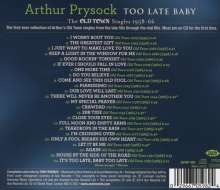 Arthur Prysock: Too Late Baby: The Old Town Singles 1958-66, CD