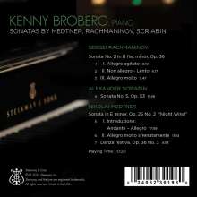 Kenny Broberg - Sonatas By Medtner, Rachmaninov, Scriabin, CD