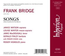 Frank Bridge (1879-1941): Sämtliche Lieder, 2 CDs