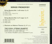 Serge Prokofieff (1891-1953): Streichquartette Nr.1 &amp; 2, CD