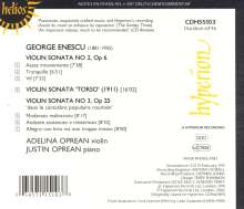George Enescu (1881-1955): Sonaten f.Violine &amp; Klavier Nr.1-3, CD